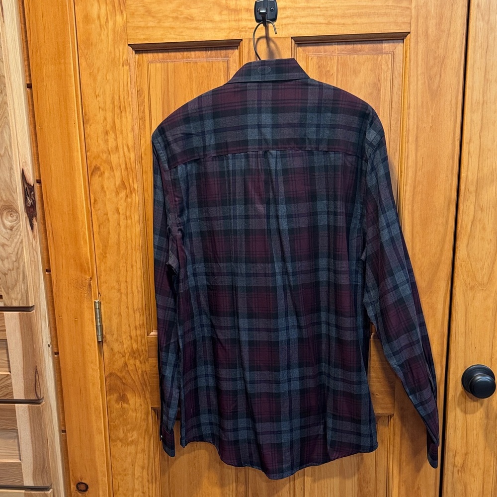 Van Heusen Multicolor Plaid Long Sleeve Shirt - Picture 7 of 7